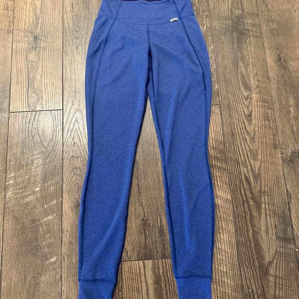 Patagonia Pants Womens Size Extra Small Blue Capilene Leggings Athletic Pull On‎
